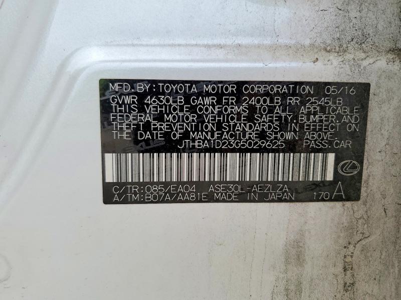 2016 Lexus Is 200t Base