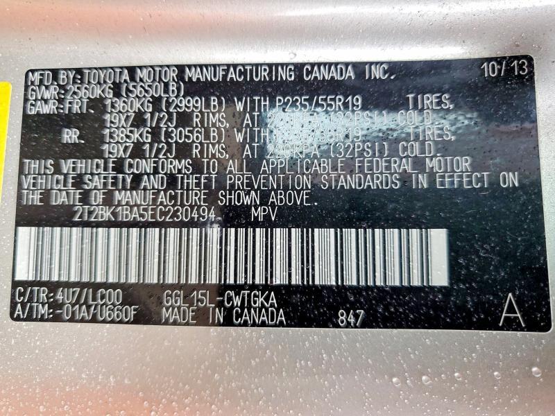 2014 Lexus Rx 350 Base