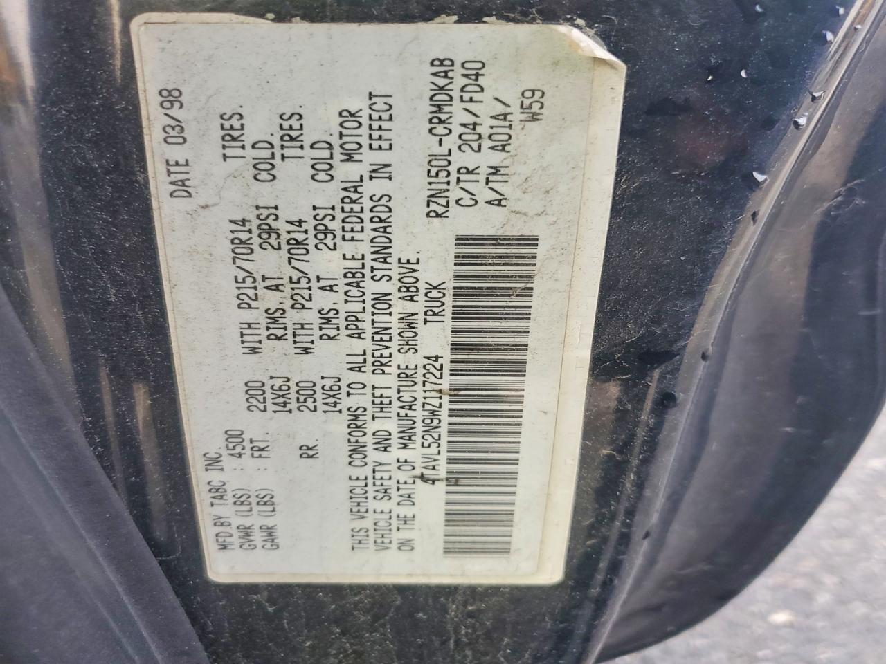 1998 Toyota Tacoma Base