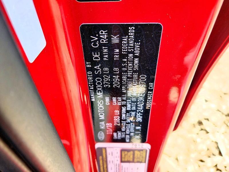 2019 KIA Forte lxs