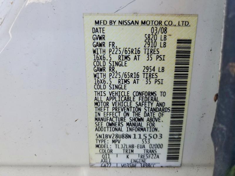 2008 Nissan Quest 3.5