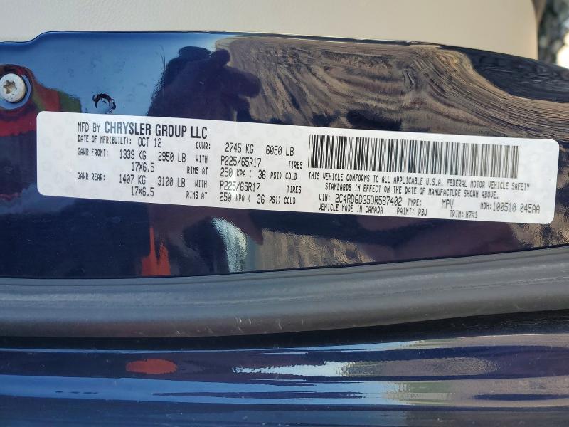 2013 Dodge Grand Caravan Crew