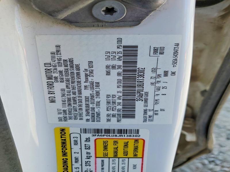 2018 Ford Fusion se Hybrid