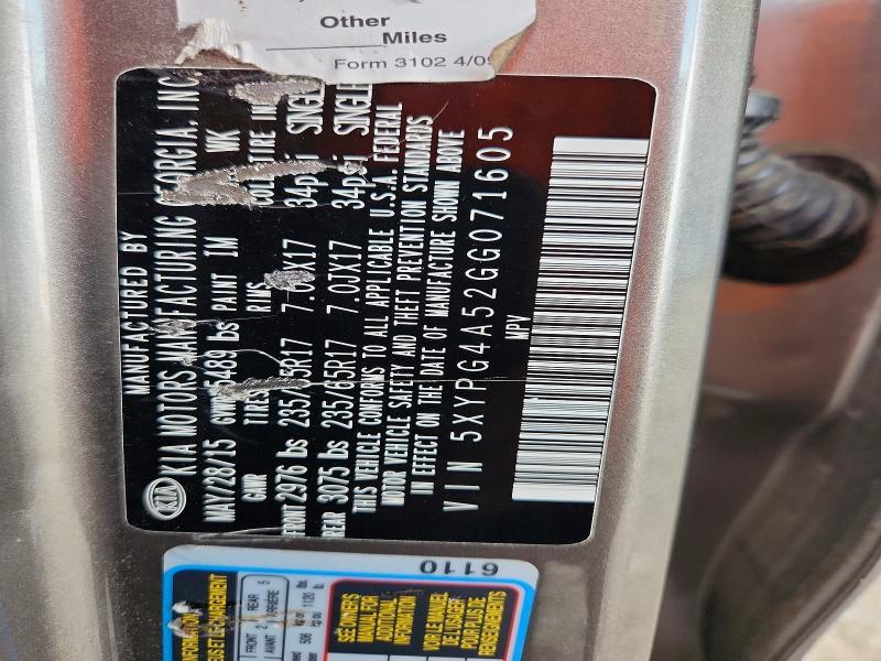 2016 KIA Sorento lx V6