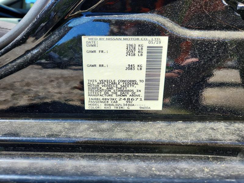 2019 Nissan Altima 2.5 s