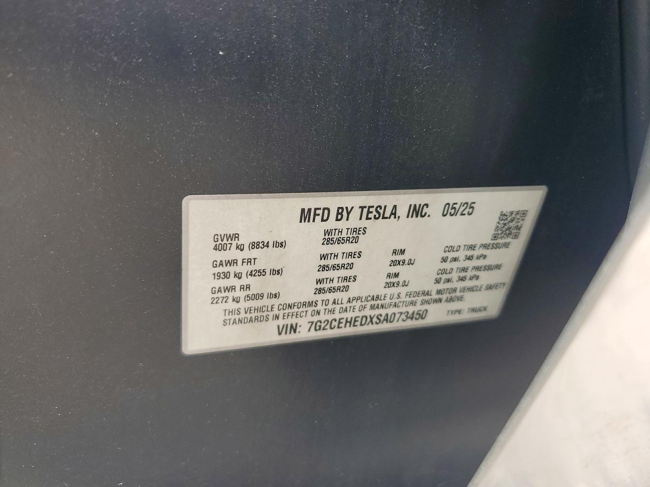 2025 Tesla Cybertruck
