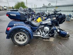Salvage motorcycles for sale at Woodburn, OR auction: 2014 Harley-Davidson Flhtcutg TRI Glide Ultra