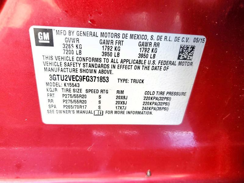 2015 GMC Sierra K1500 slt
