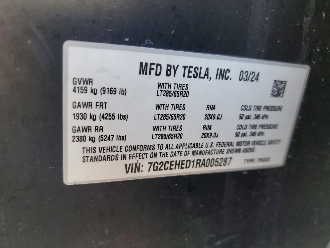 2024 Tesla Cybertruck