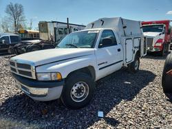Salvage trucks for sale at Cicero, IN auction: 2001 Dodge RAM 2500