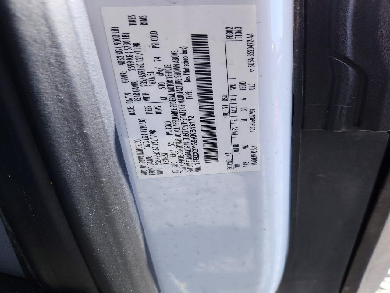 2019 Ford Transit T-350