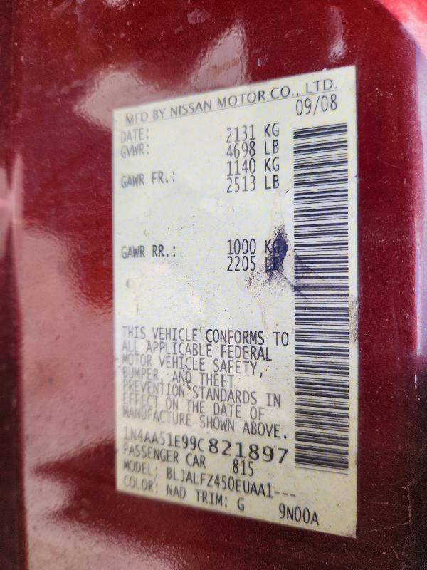 2009 Nissan Maxima 3.5 s