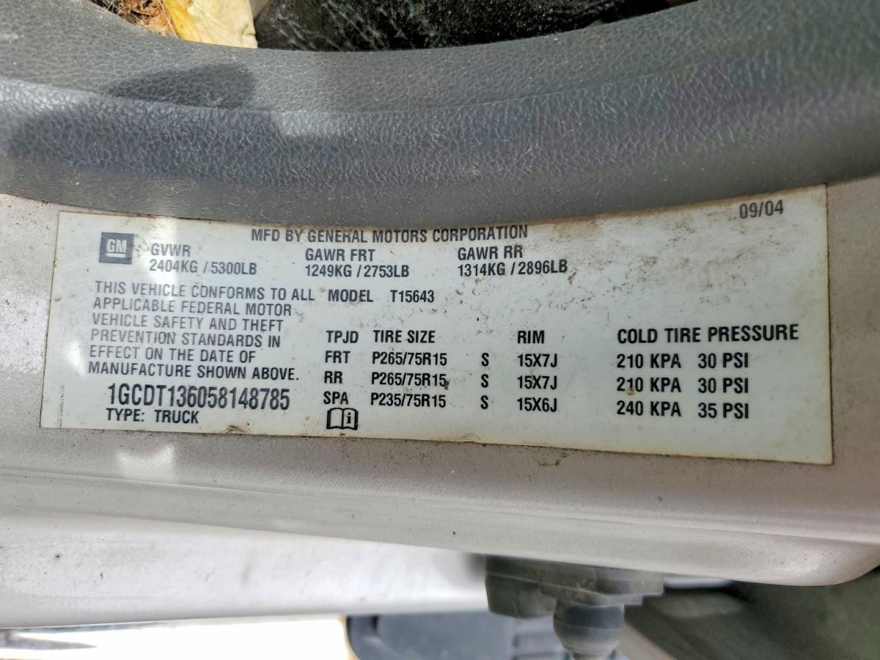 2005 Chev Colorado