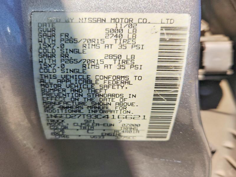 2003 Nissan Frontier XE-V6