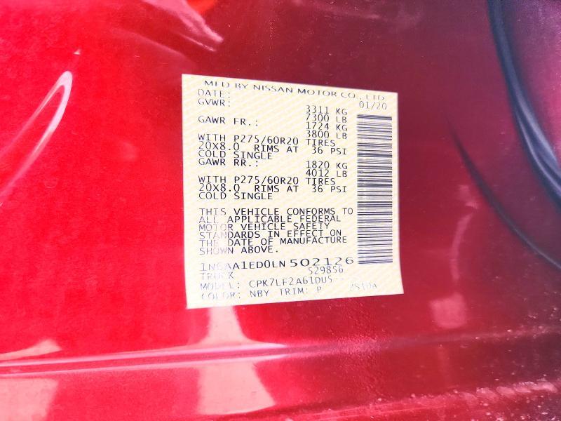 2020 Nissan Titan Platinum Reserve