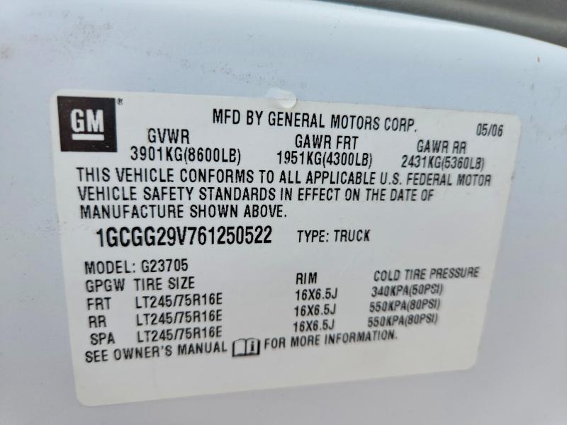 2006 Chevrolet Express G2500