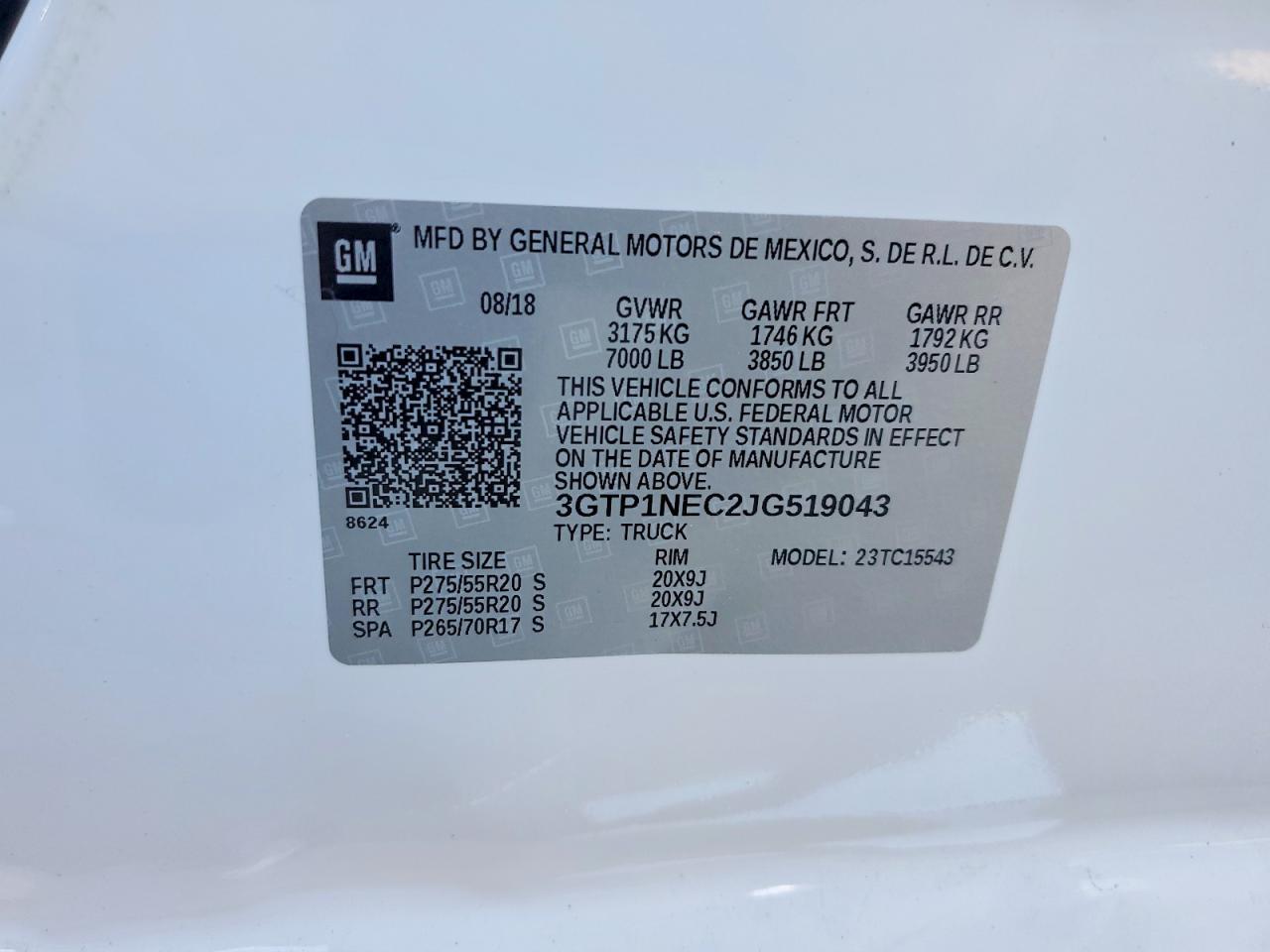 2018 GMC Sierra C1500 SLT