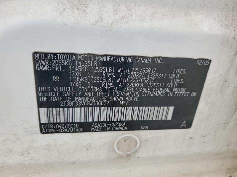 2009 Toyota Rav4 Base