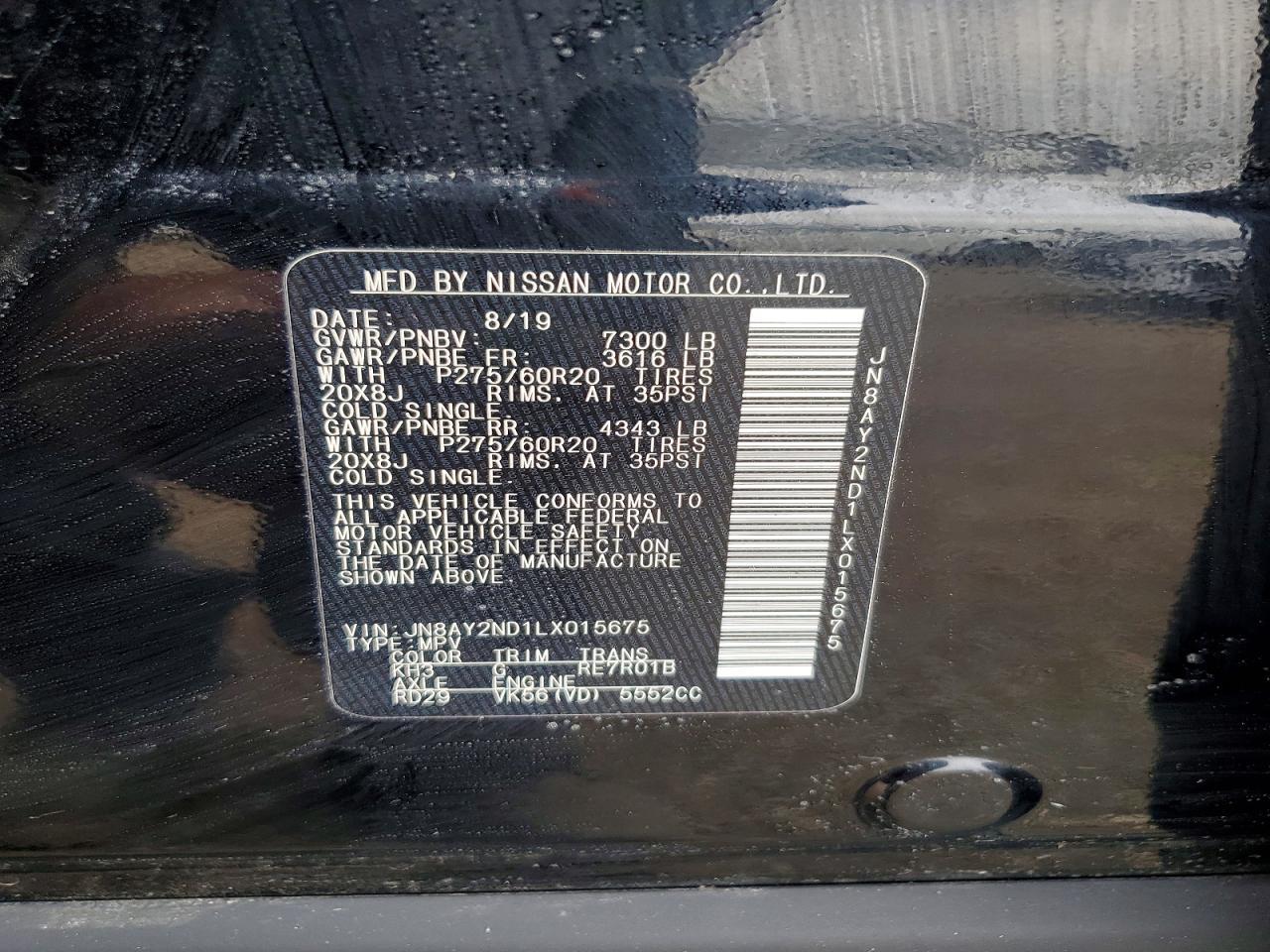 2020 Nissan Armada sl