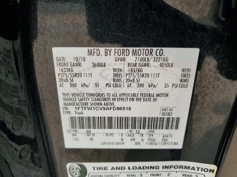 2010 Ford F150 Supercrew