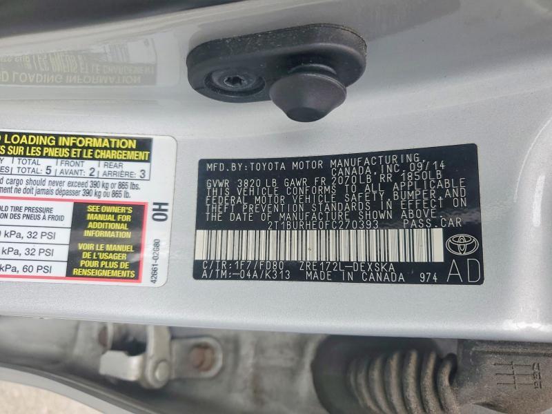 2015 Toyota Corolla s Plus