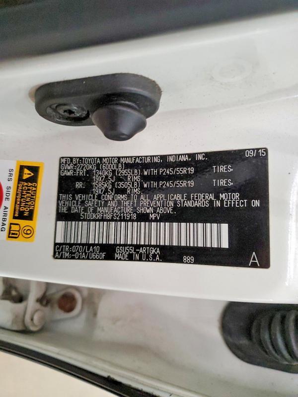 2015 Toyota Highlander Limited Platinum