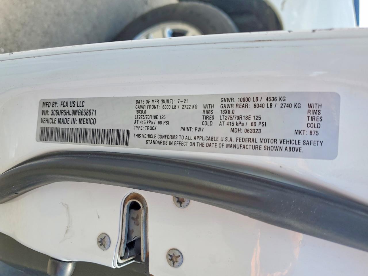 2021 Dodge RAM 2500 Tradesman