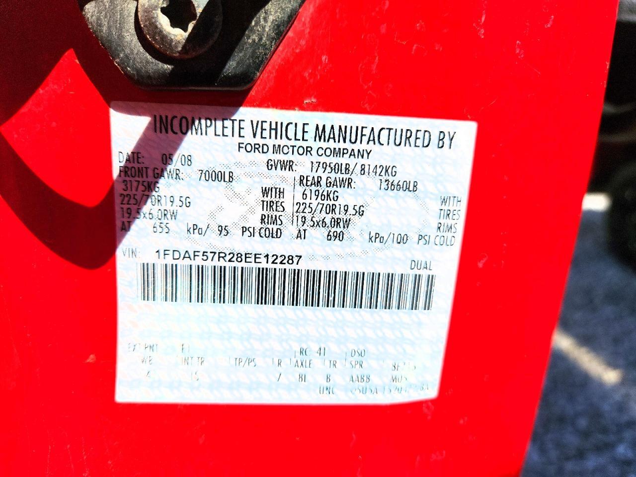 2008 Ford F550 Super Duty Dump Truck