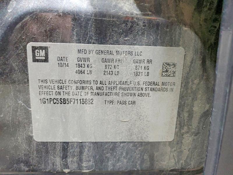 2015 Chevrolet Cruze lt