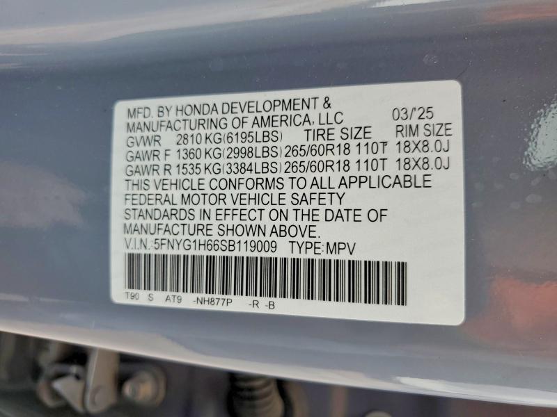 2025 Honda Pilot Trailsport