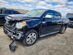 Salvage trucks for sale at Assonet, MA auction: 2017 Toyota Tundra Platinum