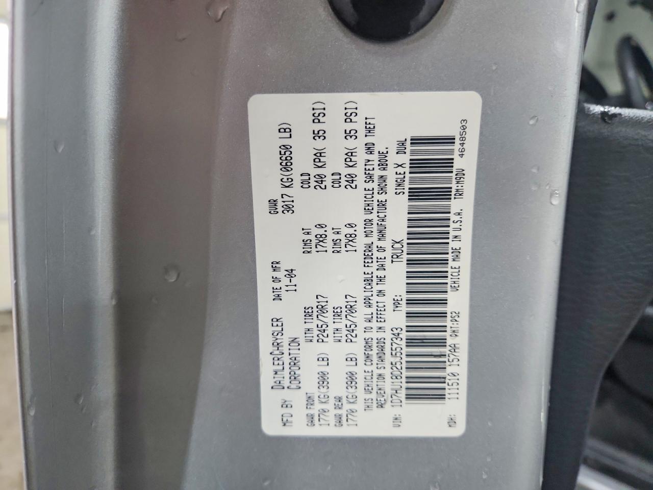 2005 Dodge RAM 1500 ST