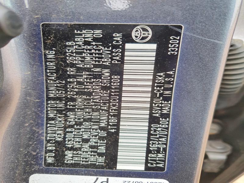 2012 Toyota Camry se