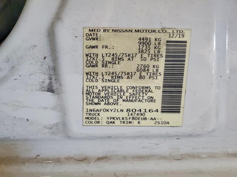 2020 Niss AN NV 2500 Utility / Service Van