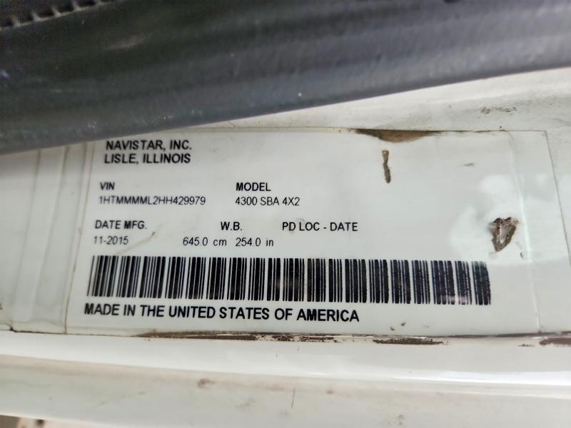 2017 International 4300 BOX Truck
