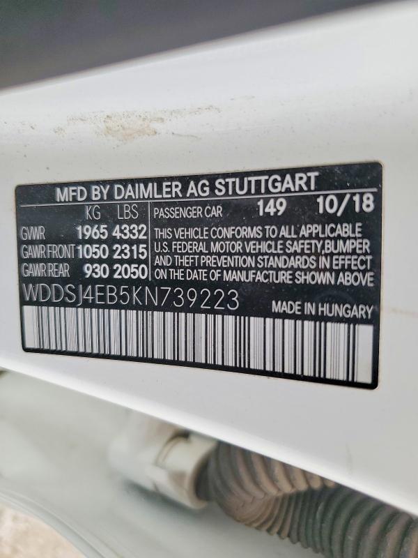 2019 Mercedes-Benz Cla 250