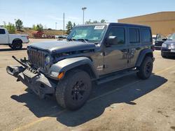 Jeep salvage cars for sale: 2018 Jeep Wrangler Unlimited Sport