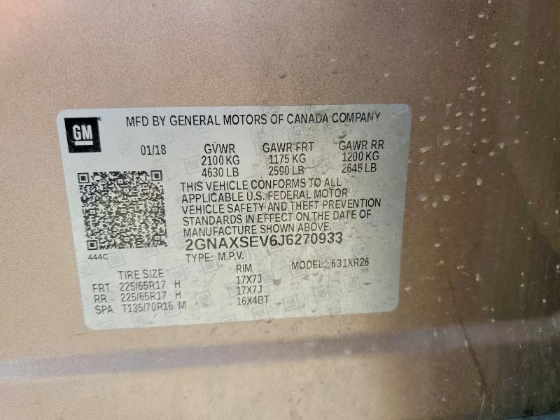 2018 Chevrolet Equinox lt