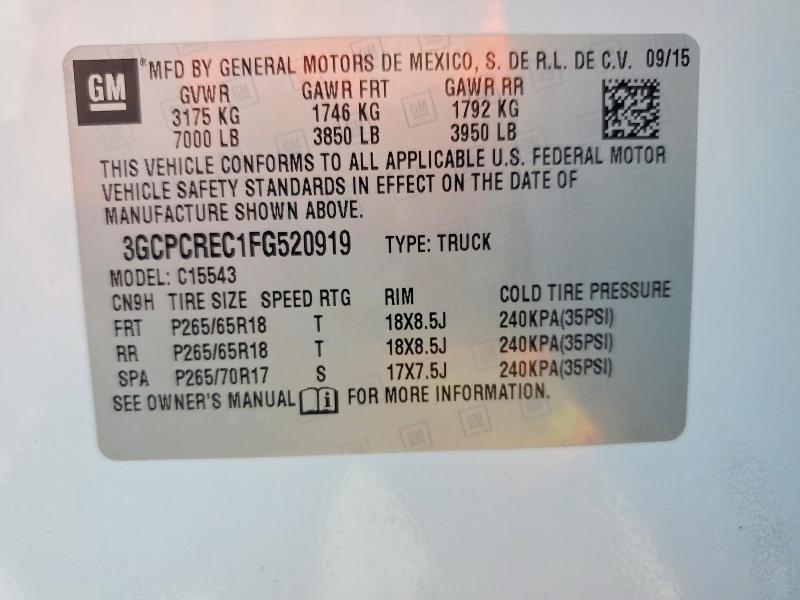 2015 Chevrolet Silverado C1500 LT