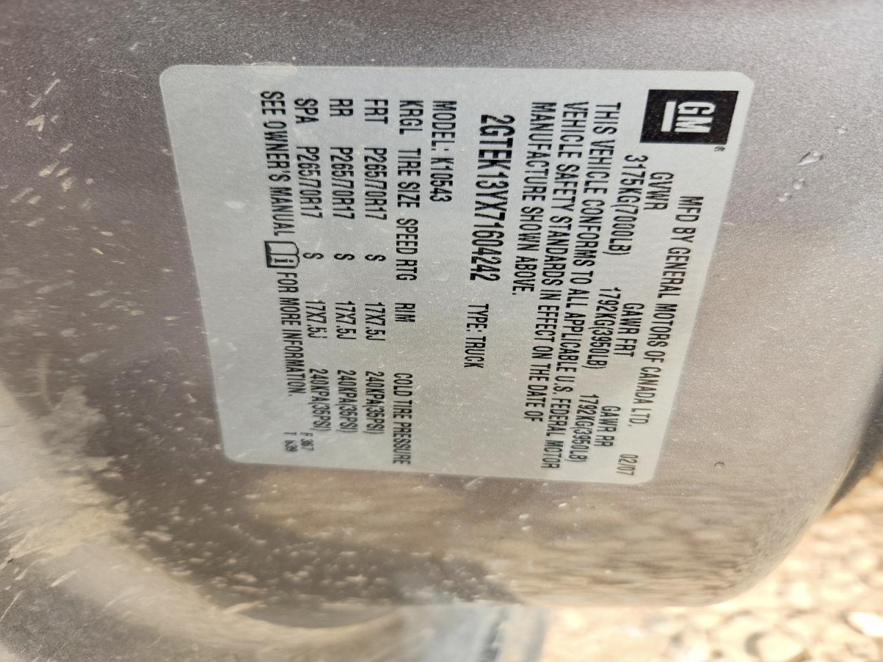 2007 GMC New Sierra K1500