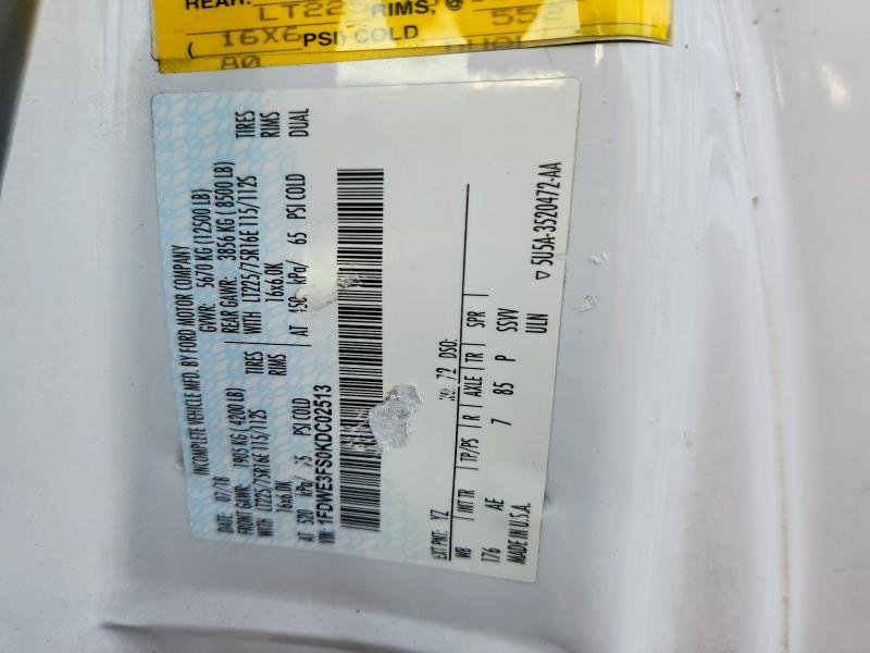 2019 Ford E350 BOX Truck