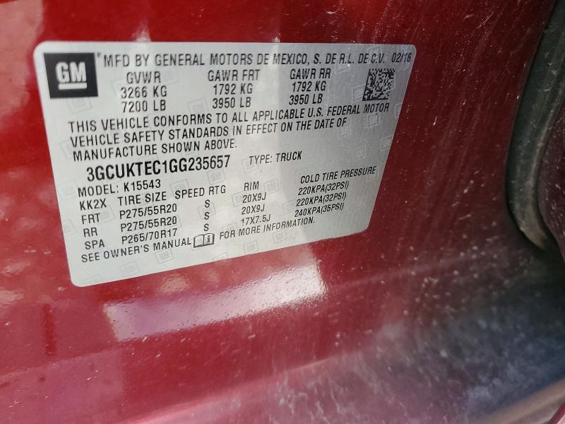 2016 Chevrolet Silverado K1500 High Country