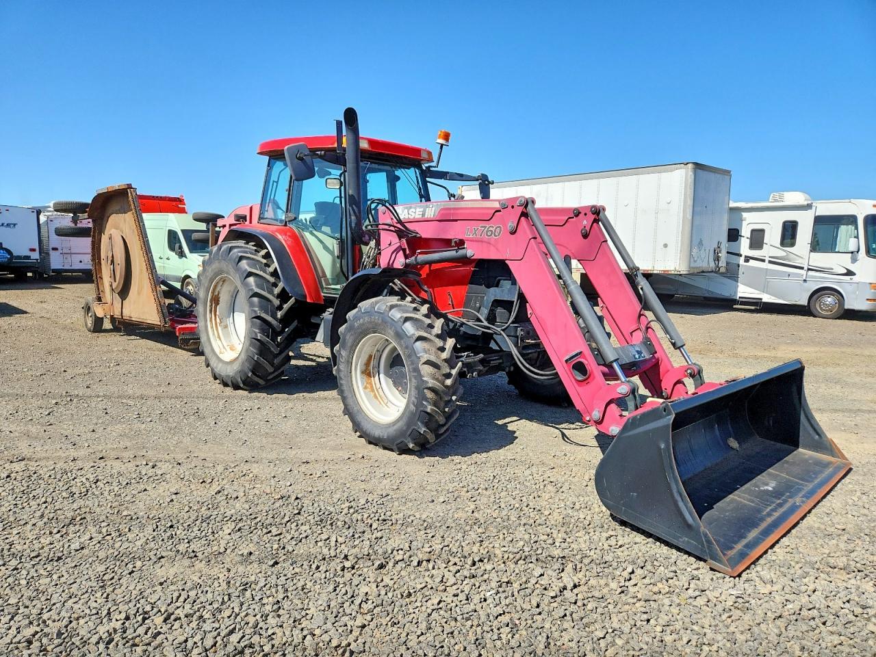 2006 Case LX760 Mfwd Tractor With A Batwing Rotary Mower