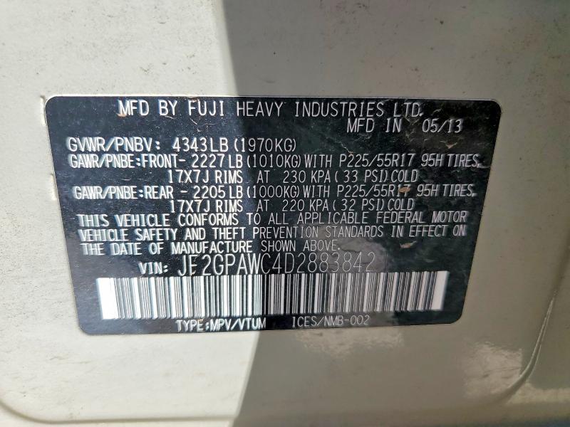 2013 Subaru Xv Crosstrek 2.0 Premium