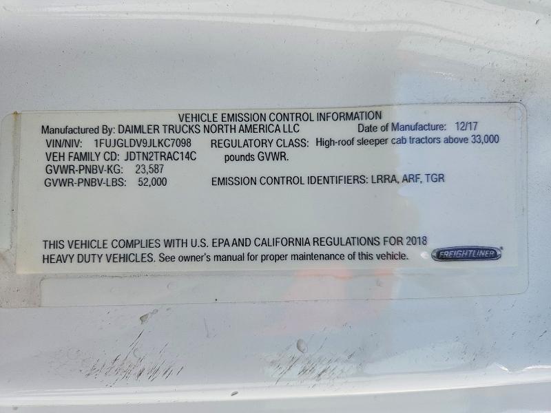 2018 Freigliner 2018 Freightliner Cascadia 125 Semi Truck