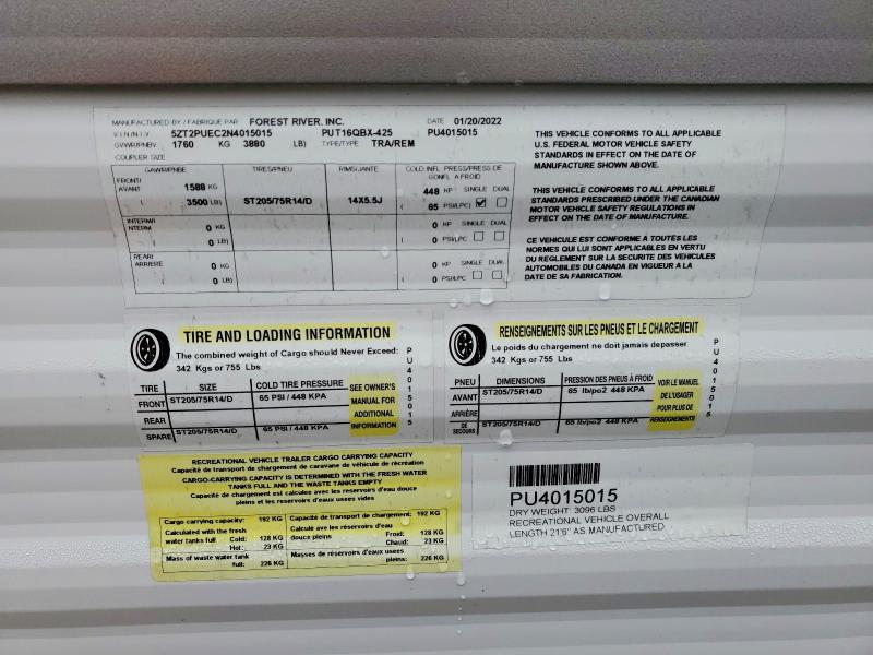 2022 Foresriver 2022 Forest River Puma Camper