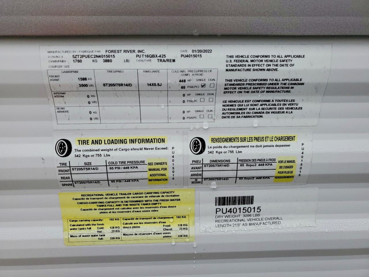 2022 Foresriver 2022 Forest River Puma Camper