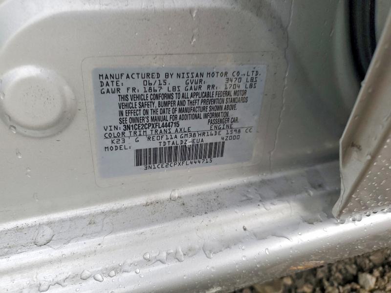 2015 Nissan Versa Note sv