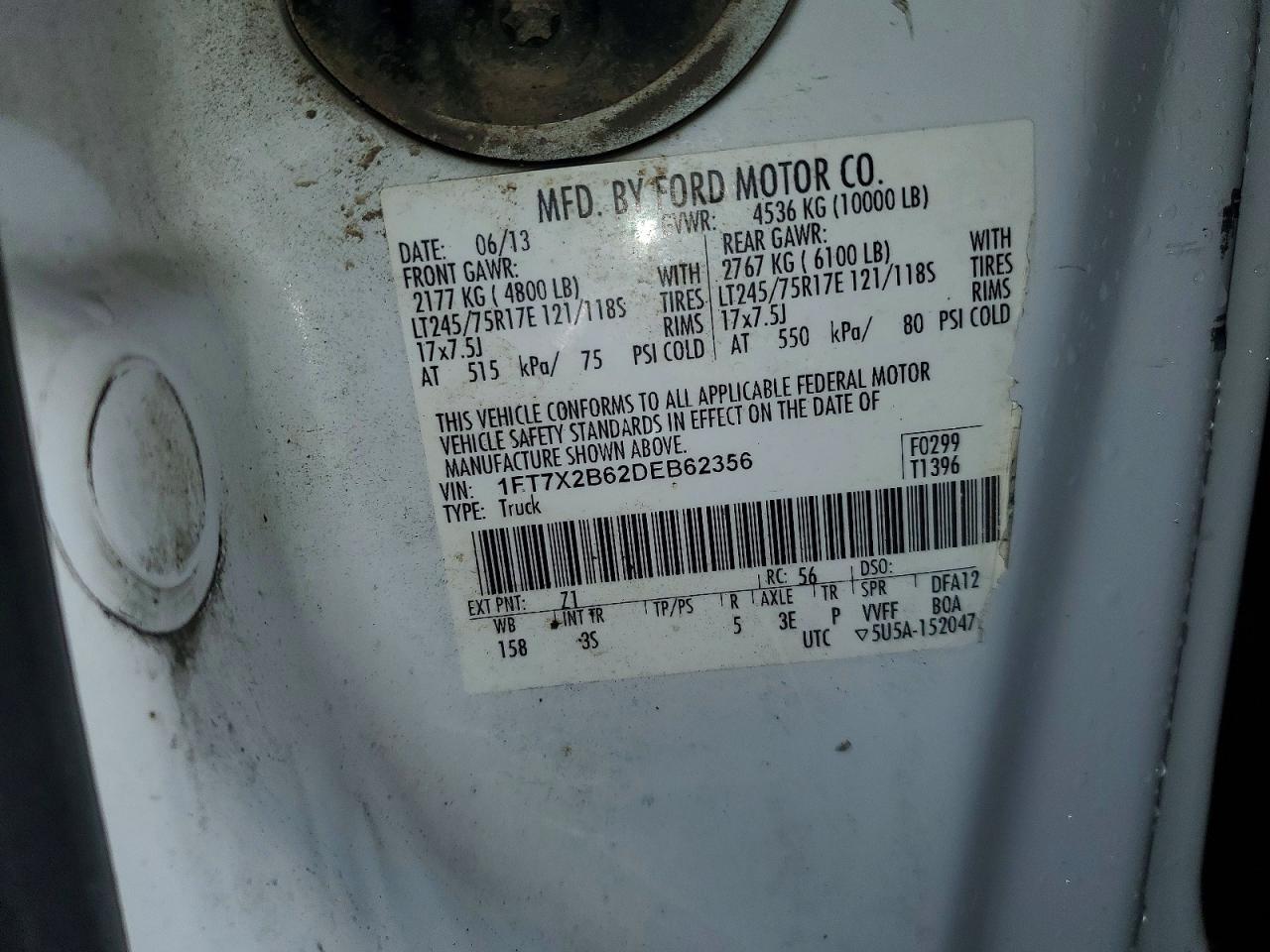 2013 Ford F250 Super Duty Utility / Service Truck