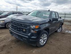 Salvage trucks for sale at Elgin, IL auction: 2022 Chevrolet Silverado K1500 Custom
